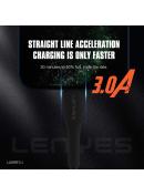 Lenyes Type-C to Lightning Fast charging braided cable 27W