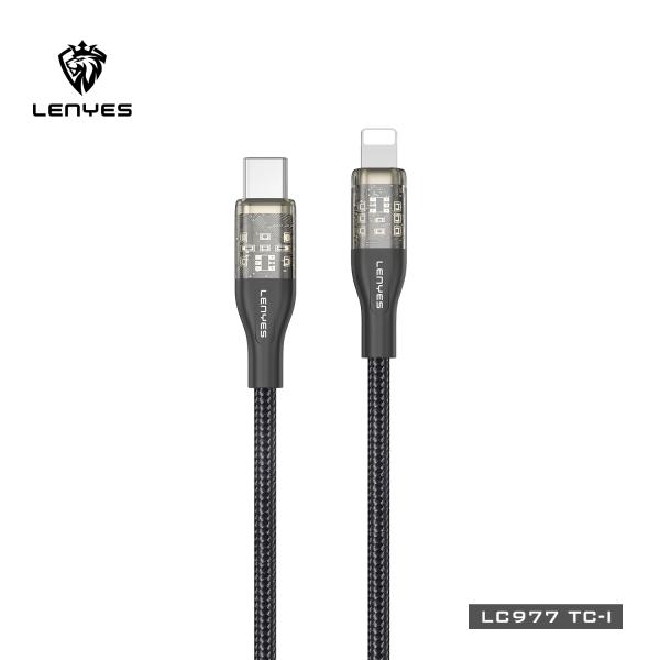 Lenyes Type-C to Lightning Fast charging braided cable 27W