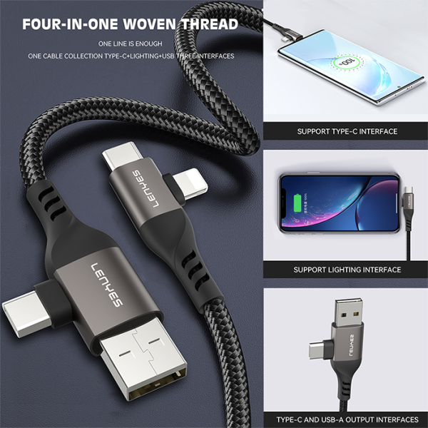 Lenyes 4-in-1 Multifunctional Fast Charging Cable